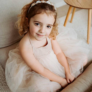 Платье принцессы Mrs. Ertha "Rosie Blush", персиковая пудра